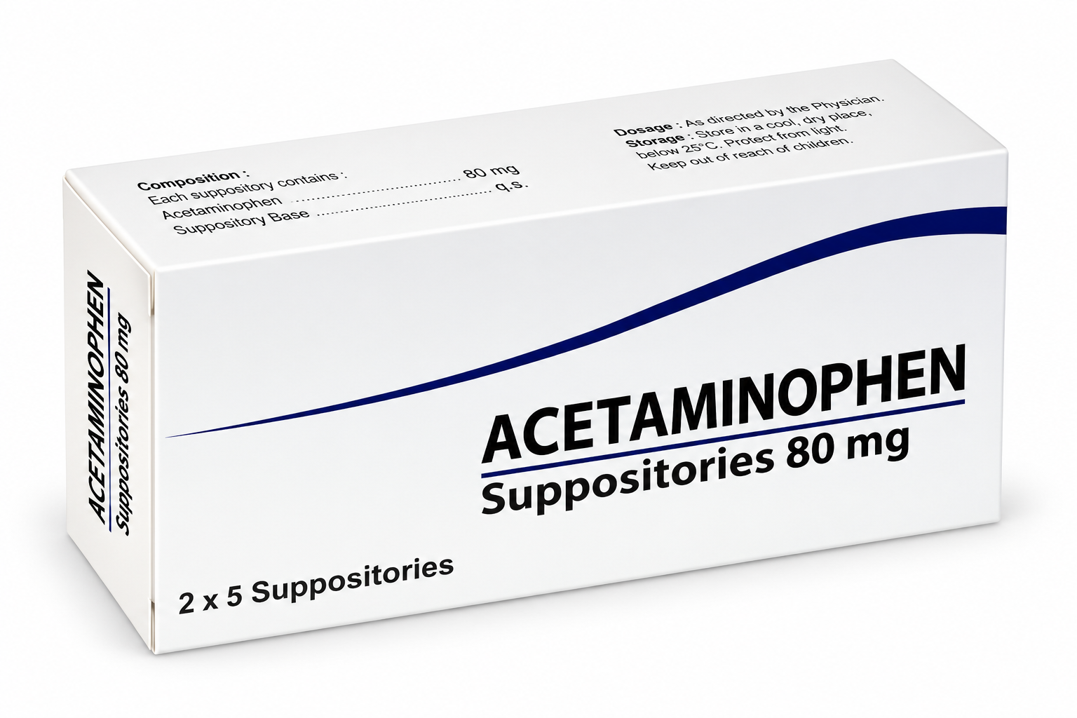 Acetaminophen Suppositories 80 mg Manufacturer in India